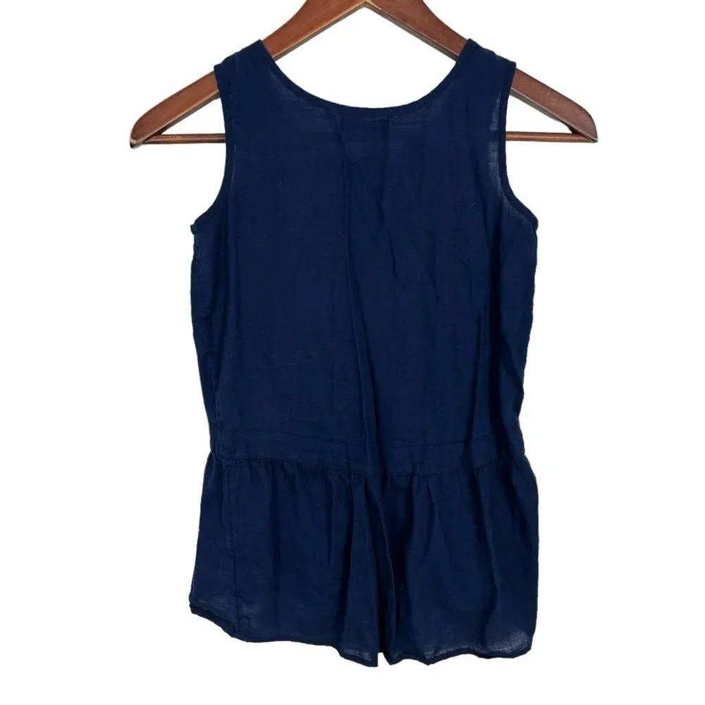 Gap Kids Navy Blue Sleeveless Tunic Tank Girls Large
